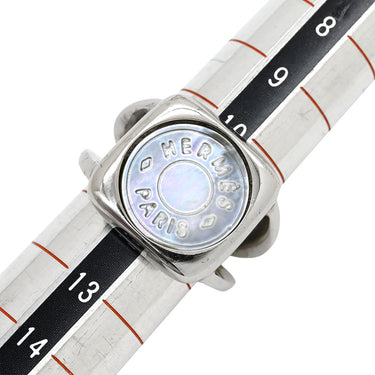 エルメス HERMES セリエ コロゾ シルバー シルバー925 シェル リング 指輪 シェル アクセサリー AG925 スクエア 11号