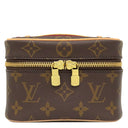 ルイヴィトン Louis Vuitton ニース ナノ M44936 モノグラム モノグラムキャンバス ポーチ ゴールド金具 茶 バニティ メイクポーチ 化粧ポーチ