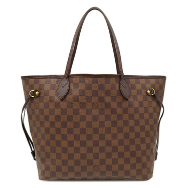 ルイヴィトン Louis Vuitton ネヴァーフル MM N51105 エベヌ×スリーズ ダミエキャンバス トートバッグ ゴールド金具 茶 赤 ショルダーバッグ 肩掛け