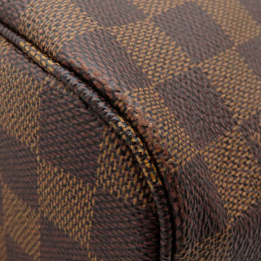 ルイヴィトン LOUIS VUITTON ネヴァーフル MM N51105 エベヌ×スリーズ ダミエキャンバス トートバッグ ゴールド金具 茶 赤 ショルダーバッグ 肩掛け