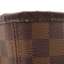 ルイヴィトン LOUIS VUITTON ネヴァーフル MM N51105 エベヌ×スリーズ ダミエキャンバス トートバッグ ゴールド金具 茶 赤 ショルダーバッグ 肩掛け