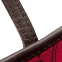 ルイヴィトン LOUIS VUITTON ネヴァーフル MM N51105 エベヌ×スリーズ ダミエキャンバス トートバッグ ゴールド金具 茶 赤 ショルダーバッグ 肩掛け