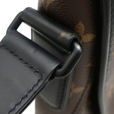 ルイヴィトン Louis Vuitton マグネティック メッセンジャー M45557 モノグラム モノグラムマカサー ショルダーバッグ マットブラック金具 茶 黒