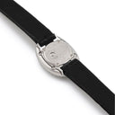 腕時計 カルティエ Cartier ミニベニュワール WB511031 クオーツ レディース K18WG無垢 純正ダイヤ シルバー ローマン オーバル 青針