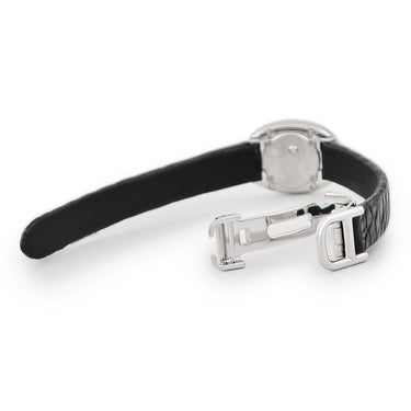 腕時計 カルティエ Cartier ミニベニュワール WB511031 クオーツ レディース K18WG無垢 純正ダイヤ シルバー ローマン オーバル 青針