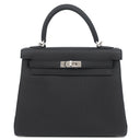 エルメス HERMES ケリー25 内縫い ブラック トゴ 2WAYバッグ シルバー金具 新品 未使用 黒 2026年製