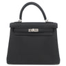 エルメス HERMES ケリー25 内縫い ブラック トゴ 2WAYバッグ シルバー金具 新品 未使用 黒 2026年製