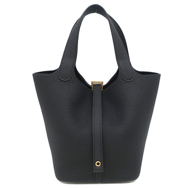 エルメス HERMES ピコタンロック 18 PM ブラック トリヨンクレマンス ハンドバッグ ゴールド金具 新品 未使用 黒 2025年製