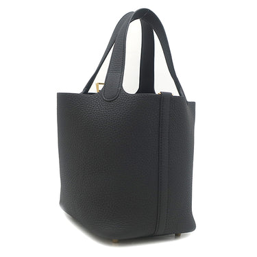 エルメス HERMES ピコタンロック 18 PM ブラック トリヨンクレマンス ハンドバッグ ゴールド金具 新品 未使用 黒 2025年製