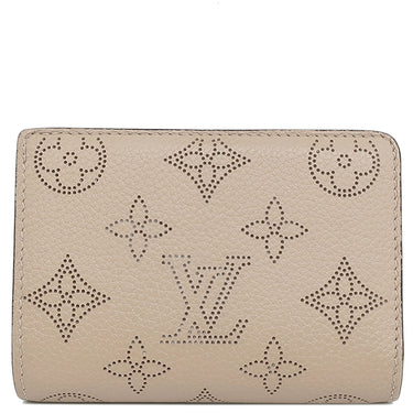 ルイヴィトン LOUIS VUITTON ポルトフォイユ クレア M80817 ガレ モノグラムマヒナ 二つ折り財布 シルバー金具 小銭入れ コンパクト