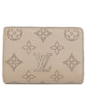 ルイヴィトン Louis Vuitton ポルトフォイユ クレア M80817 ガレ モノグラムマヒナ 二つ折り財布 シルバー金具 小銭入れ コンパクト