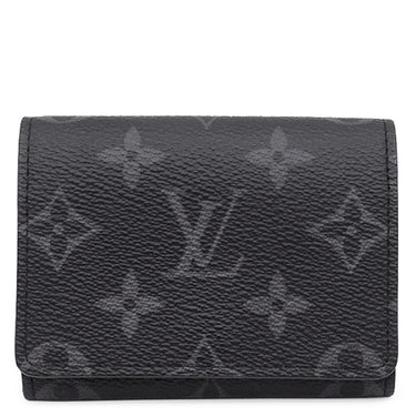 ルイヴィトン Louis Vuitton アンヴェロップ カルト ドゥ ヴィジット M12874 モノグラムエクリプス モノグラムエクリプス カードケース シルバー金具 黒