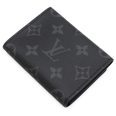 ルイヴィトン Louis Vuitton アンヴェロップ カルト ドゥ ヴィジット M12874 モノグラムエクリプス モノグラムエクリプス カードケース シルバー金具 黒