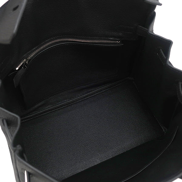 エルメス HERMES バーキン25 ブラック トゴ ハンドバッグ シルバー金具