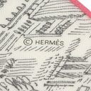 エルメス Hermes カレ140 カレジェアン H244273S ホワイト×グリス×ローズ カシミヤ シルク ストール 新品 未使用 【 ヌーベル シテ カヴァリエール 】