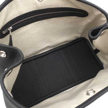 エルメス HERMES ガーデンパーティーTPM ブラック ネゴンダ トートバッグ シルバー金具 新品 未使用 黒 2025年製 オールレザー