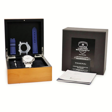腕時計 パネライ PANERAI ルミノール クロノ PAM01218 X番 自動巻き メンズ X番 ホワイト 白 タキメーター スモールセコンド