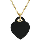 ティファニー Tiffany & Co リターン トゥ ティファニー ダブルハート ブラック×イエローゴールド K18YG オニキス ネックレス T＆Co. オニキス