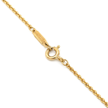 ティファニー Tiffany & Co リターン トゥ ティファニー ダブルハート ブラック×イエローゴールド K18YG オニキス ネックレス T＆Co. オニキス