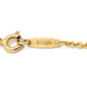 ティファニー Tiffany & Co リターン トゥ ティファニー ダブルハート ブラック×イエローゴールド K18YG オニキス ネックレス T＆Co. オニキス