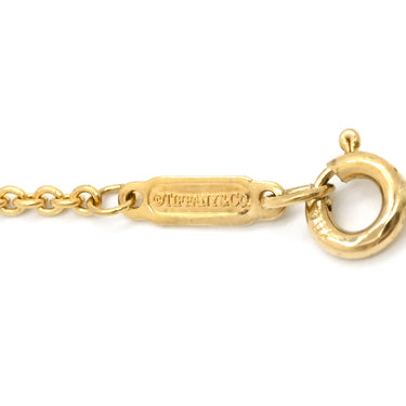 ティファニー Tiffany & Co リターン トゥ ティファニー ダブルハート ブラック×イエローゴールド K18YG オニキス ネックレス T＆Co. オニキス