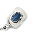 ノンブランド NON BRAND アクアマリン 3.40ct ダイヤ ペンダント ブルー×プラチナシルバー Pt900 アクアマリン ダイヤモンド PT850(チェーン) ネックレス ブルー 青 オーバル プラチナ900 ドロップ スウィング