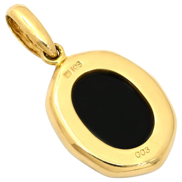 ミキモト MIKIMOTO ペルリータ ストーンカメオ イエローゴールド K18YG ダイヤモンド ストーン ペンダントトップ 18K 750 ネックレストップ