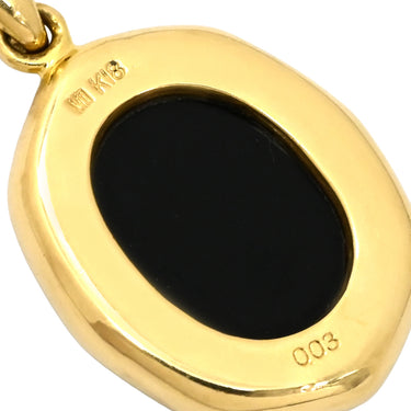 ミキモト MIKIMOTO ペルリータ ストーンカメオ イエローゴールド K18YG ダイヤモンド ストーン ペンダントトップ 18K 750 ネックレストップ