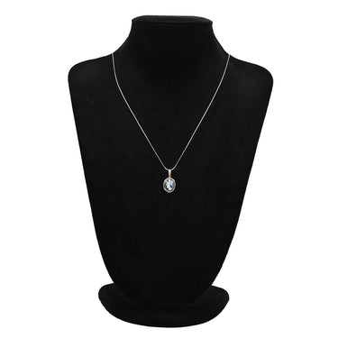 ミキモト MIKIMOTO ペルリータ ストーンカメオ イエローゴールド K18YG ダイヤモンド ストーン ペンダントトップ 18K 750 ネックレストップ