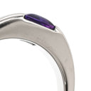 カルティエ Cartier タンク アメジスト パープル×ホワイトゴールド K18WG アメジスト #57 リング 指輪 Au750 18K 18金 スクエアカット 17号