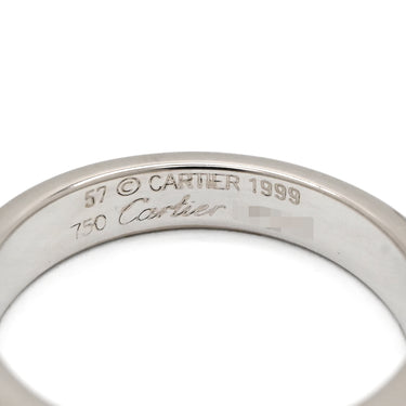 カルティエ Cartier タンク アメジスト パープル×ホワイトゴールド K18WG アメジスト #57 リング 指輪 Au750 18K 18金 スクエアカット 17号