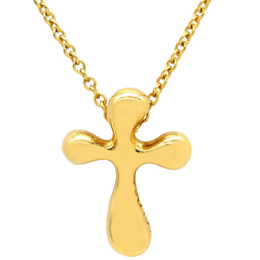 ティファニー Tiffany & Co ドッツクロス イエローゴールド K18YG ネックレス エルサ ペレッティ 18K 750 YG 十字架