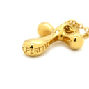 ティファニー Tiffany & Co ドッツクロス イエローゴールド K18YG ネックレス エルサ ペレッティ 18K 750 YG 十字架