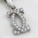 カルティエ Cartier 2C ダイヤ チャーム オメガネックレス ホワイトゴールド K18WG ダイヤモンド ネックレス Cartier 18K Au750 WG ダイヤモンド