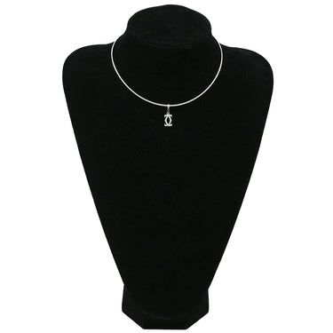 カルティエ Cartier 2C ダイヤ チャーム オメガネックレス ホワイトゴールド K18WG ダイヤモンド ネックレス Cartier 18K Au750 WG ダイヤモンド