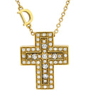 ダミアーニ DAMIANI ベルエポック XS 20083491 イエローゴールド K18YG ダイヤモンド ネックレス 750 18金 クロス 十字架 ダイヤモンド