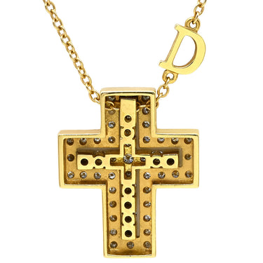 ダミアーニ DAMIANI ベルエポック XS 20083491 イエローゴールド K18YG ダイヤモンド ネックレス 750 18金 クロス 十字架 ダイヤモンド