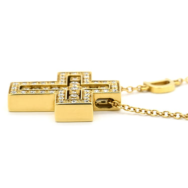 ダミアーニ DAMIANI ベルエポック XS 20083491 イエローゴールド K18YG ダイヤモンド ネックレス 750 18金 クロス 十字架 ダイヤモンド