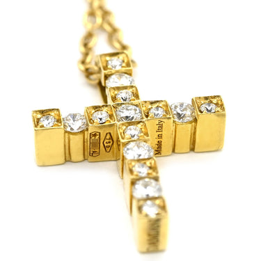 ダミアーニ DAMIANI ベルエポック XS 20083491 イエローゴールド K18YG ダイヤモンド ネックレス 750 18金 クロス 十字架 ダイヤモンド