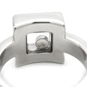 ショパール CHOPARD ハッピーダイヤ スクエア 82/2938-20 ホワイトゴールド K18WG ダイヤモンド リング 指輪 750 18K ムービングダイヤ 1P 10.5号
