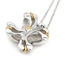 ティファニー Tiffany & Co シグネチャー イエローゴールド×シルバー K18YG シルバー925 ネックレス Au750 18K YG AG925 コンビ