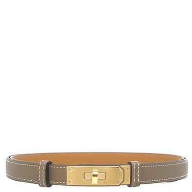 エルメス HERMES ケリー 18 エトゥープ ヴォーエプソン ベルト ゴールド金具 新品 未使用 グレージュ ターンロック 2026年製