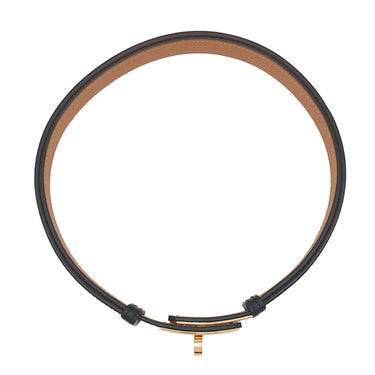 エルメス HERMES ケリー 18 ブラック ヴォーエプソン ベルト ピンクゴールド金具 新品 未使用 ノワール 黒 2025年製
