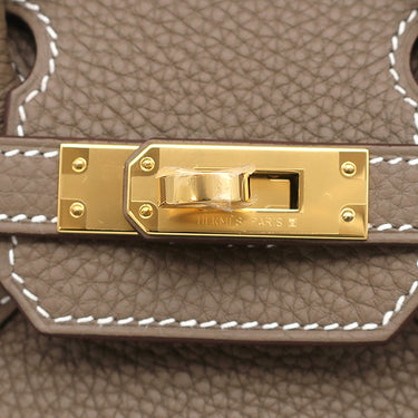 エルメス HERMES バーキン25 エトゥープ トゴ ハンドバッグ ゴールド金具 新品 未使用 グレージュ 2025年製