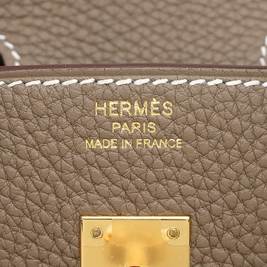エルメス HERMES バーキン25 エトゥープ トゴ ハンドバッグ ゴールド金具 新品 未使用 グレージュ 2025年製