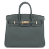 エルメス HERMES バーキン 25 ヴェールマングローブ トゴ ハンドバッグ シャンパンゴールド金具 新品 未使用 2025年製