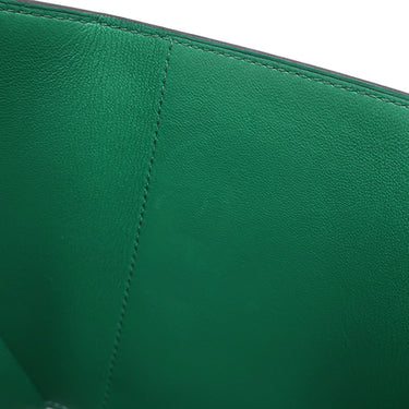 エルメス HERMES ベアン コンビネ ヴェルソ セレスト×ヴェールジェイド ヴォーエプソン 三つ折り財布 ゴールド金具 水色 緑 バイカラー