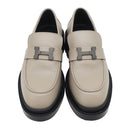 エルメス HERMES モカシン ルーブル H252134Z ガレ レザー #35 1/2 ローファー ローファー Hバックル