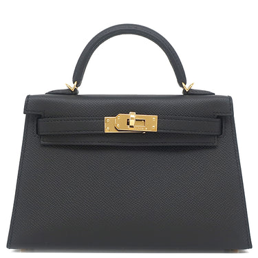 エルメス HERMES ミニケリードゥ 外縫い ブラック ヴォーエプソン 2WAYバッグ ゴールド金具 新品 未使用 黒 ショルダー 2026年製