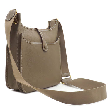 エルメス HERMES エヴリン3 PM エトゥープ トリヨンクレマンス ショルダーバッグ ゴールド金具 グレージュ エブリンPM 2025年製